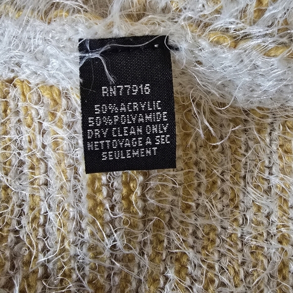 House Of Harlow 1960 Fuzzy Open Kimono Wrap Cardigan Sweater - Picture 5 of 6